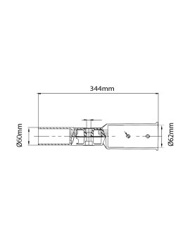 Wysięgnik Uchwyt Adapter do Lamp Ulicznych LED 60mm V-TAC VT-795