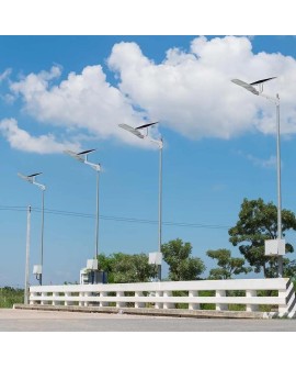 Oprawa uliczna LED V-TAC VT-ST303 solarna 50W SAMSUNG CHIP IP65 LiFePo4 6000K 3000lm (SKU 20341) Biały