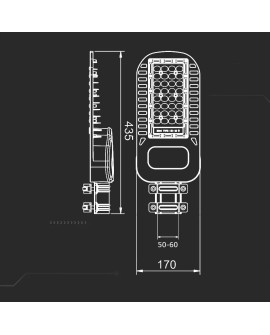 Oprawa V-TAC SKU21959 VT-54ST-N 6500K 50W 6850lm