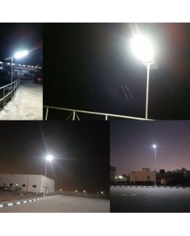 POWERNEED SOLARNA LAMPA ULICZNA ATLAS 2000LM, LED X20, PANEL SOLARNY 25.8W, CZUJNIK RUCHU I ZMIERZCHOWY, SREBRNA, SSL32