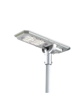 POWERNEED SOLARNA LAMPA ULICZNA ATLAS 2000LM, LED X20, PANEL SOLARNY 25.8W, CZUJNIK RUCHU I ZMIERZCHOWY, SREBRNA, SSL32