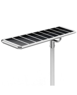 POWERNEED SOLARNA LAMPA ULICZNA ATLAS 2000LM, LED X20, PANEL SOLARNY 25.8W, CZUJNIK RUCHU I ZMIERZCHOWY, SREBRNA, SSL32