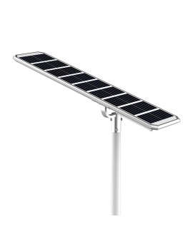 POWERNEED SOLARNA LAMPA ULICZNA ATLAS 8000LM, LED X160, PANEL SOLARNY 86W, CZUJNIK RUCHU I ZMIERZCHOWY, SREBRNA, SSL38