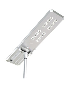POWERNEED SOLARNA LAMPA ULICZNA ATLAS 8000LM, LED X160, PANEL SOLARNY 86W, CZUJNIK RUCHU I ZMIERZCHOWY, SREBRNA, SSL38