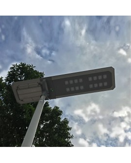 POWERNEED SOLARNA LAMPA ULICZNA ATLAS 8000LM, LED X160, PANEL SOLARNY 86W, CZUJNIK RUCHU I ZMIERZCHOWY, SREBRNA, SSL38