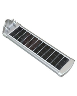 POWERNEED SOLARNA LAMPA ULICZNA/KINKIET ARGES 3000LM, LEDX40, PANEL SOLARNY 20W, CZUJNIK RUCHU I ZMIERZCHOWY, SREBRNA, SSL06N