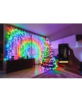 Inteligentna Kurtyna LED Twinkly 210 RGB+W 2,1m