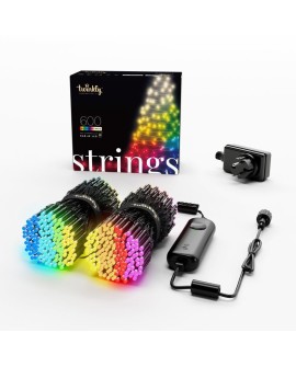 Inteligentne lampki choinkowe Twinkly Strings 600 RGBW