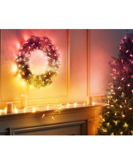 Twinkly Candies – 200 Lampki w kształcie pereł RGB LEDs, zielony przewód, USB-C