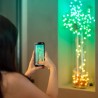 Twinkly Candies – 100 Lampki w kształcie świeczki RGB LEDs, zielony przewód, USB-C
