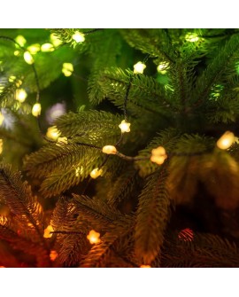 Twinkly Candies – 200 Lampki w kształcie gwiazd RGB LEDs, zielony przewód, USB-C