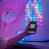 Twinkly Candies – 200 Lampki w kształcie gwiazd RGB LEDs, zielony przewód, USB-C