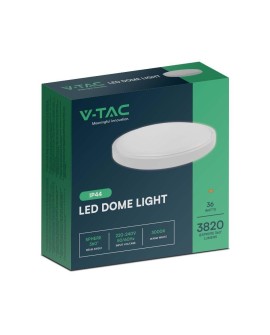 Plafon V-TAC VT-8630 natynkowy 36W LED IP44 42cm 4000K 3820lm (SKU 76221) Biały