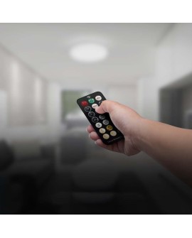 Plafon V-TAC VT-8624S natynkowy 24W LED IP44 29cm czujnik ruchu 3000K 2500lm (SKU 76621) Biały