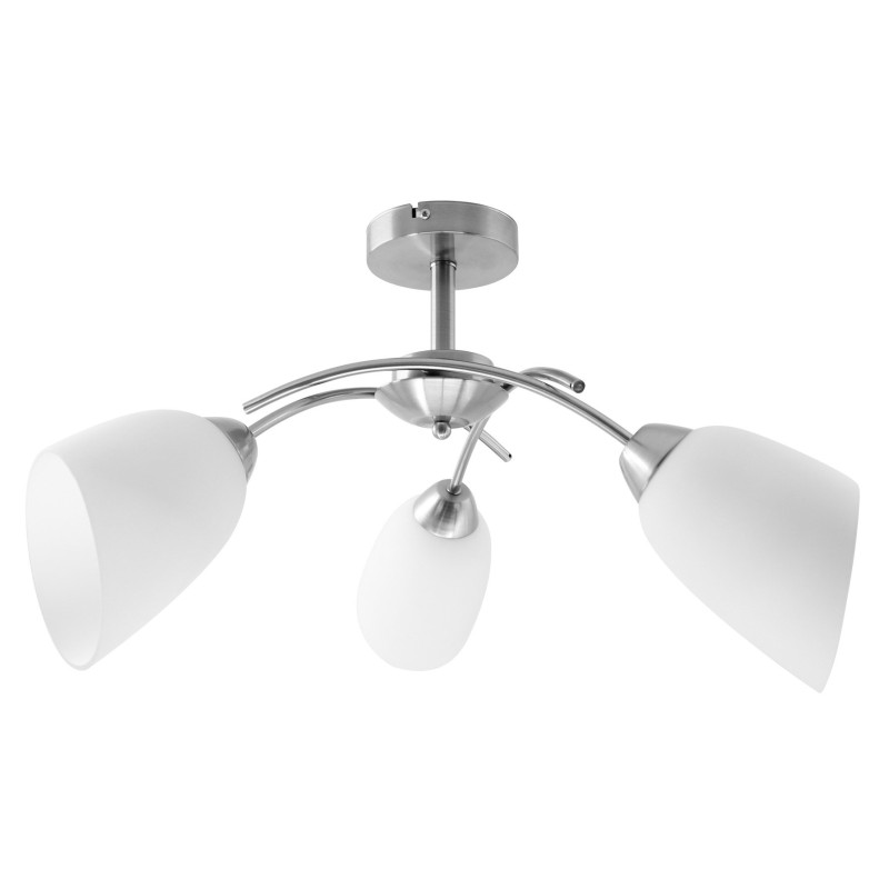 Żyrandol klasyczna lampa sufitowa wisząca Activejet NIKITA Nikiel potrójna 3xE27 do salonu