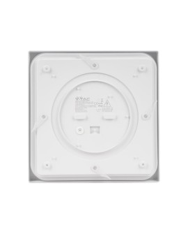 Plafon V-TAC VT-8624SW-SQ natynkowy 24W LED IP44 30x30cm czujnik ruchu 4000K 2400lm (SKU 7667) Biały