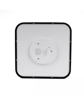 Plafon V-TAC VT-8630S natynkowy 36W LED IP44 42x42cm czujnik ruchu 4000K 3820lm (SKU 76741) Czarny