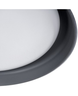 Nowoczesny plafon sufitowy LED Activejet FOCUS Szary ściemnialny ze zdalnym sterowaniem na pilota