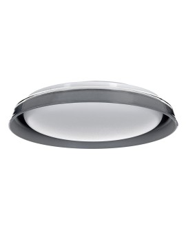 Nowoczesny plafon sufitowy LED Activejet FOCUS Szary ściemnialny ze zdalnym sterowaniem na pilota