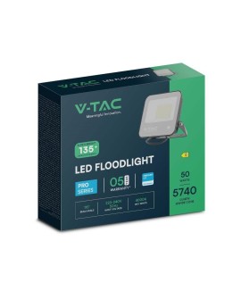 Projektor LED V-TAC VT-4455 FLOODLIGHT PRO SERIES 50W SAMSUNG CHIP 4000K 5740lm (SKU 8844) Czarny