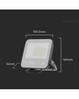 Projektor LED V-TAC VT-4455 FLOODLIGHT PRO SERIES 50W SAMSUNG CHIP 4000K 5740lm (SKU 8844) Czarny