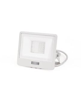 Projektor LED V-TAC 30W SAMSUNG CHIP Czujnik Ruchu Biały Przewód 1M VT-138S-1 6400K 2340lm 5 Lat Gwarancji