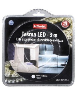 Taśma LED Activejet AJE-LED STRIPE (200 lm Neutralny 3m 3.5 W IP67)
