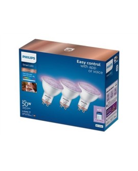 WiZ | Philips Smart WiFi Spot PAR16 RGB, 3szt. | GU10 | 4,7 W | Pełny kolor