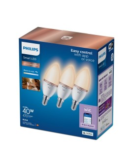 Philips Świeczka 40 W C37 E14 x3