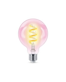 WiZ | Philips Smart WiFi Filament Clear G95 RGB | E27 | 6,3 W | Pełny kolor