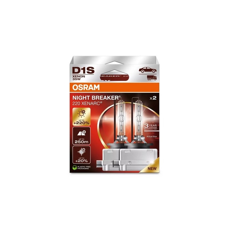 OSRAM D1S XENARC NIGHT BREAKER 220 - 3 lata gwa.