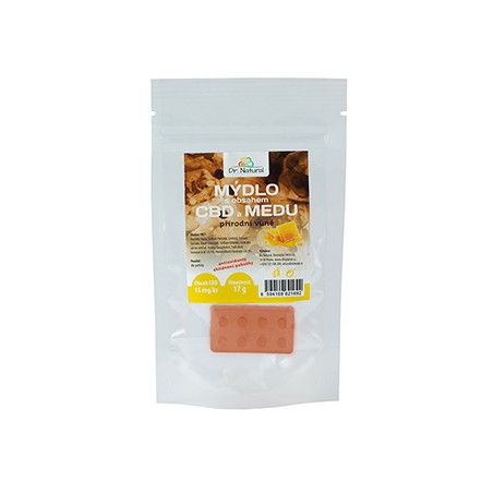 Mydło mydło z cbd i miodem, 17g, naturalny, z przeciwutleniaczami, Dr. Natural, EOL