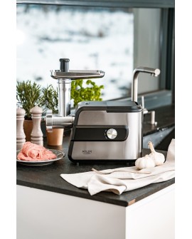 Adler AD 4813 maszynka do mielenia 2000 W Czarny, Srebrny