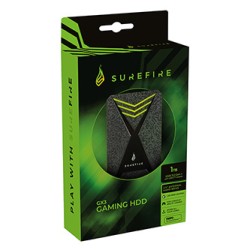 Surefire zewnętrzny dysk twardy, GX3 Gaming, 2.5", USB 3.0 (3.2 Gen 1), 1TB, 53681, czarny, HDD