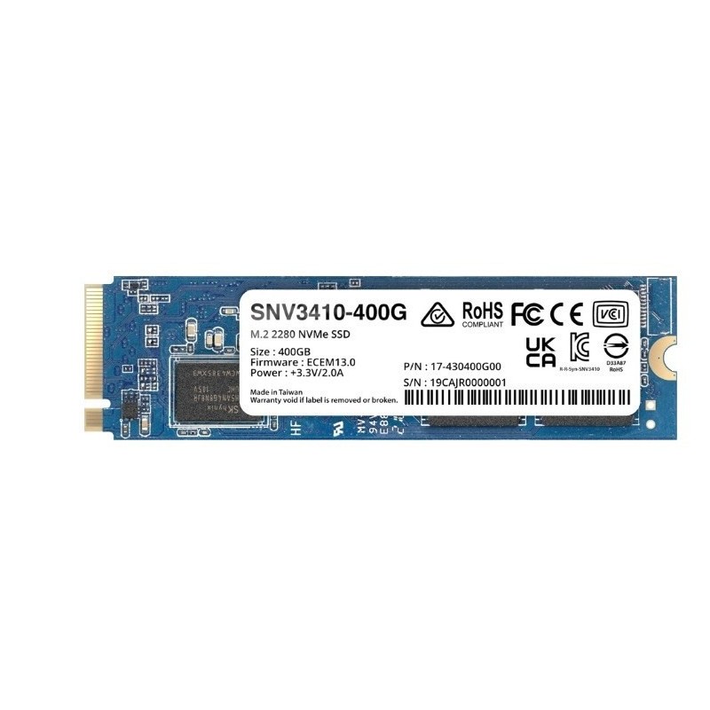 Dysk SSD Synology Plus Series 400GB M.2 (22x80) NVMe PCIe 3.0x4 SAT5210-480G (DWPD 0.7)