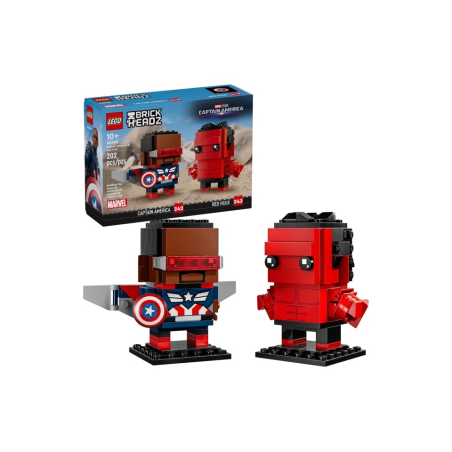 LEGO BrickHeadz Figurki Kapitana Ameryki i Czerwonego Hulka 40668