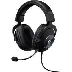 Słuchawki z mikrofonem LOGITECH G Pro X Czarne Czarny