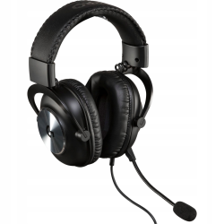 Słuchawki z mikrofonem LOGITECH G Pro X Czarne Czarny