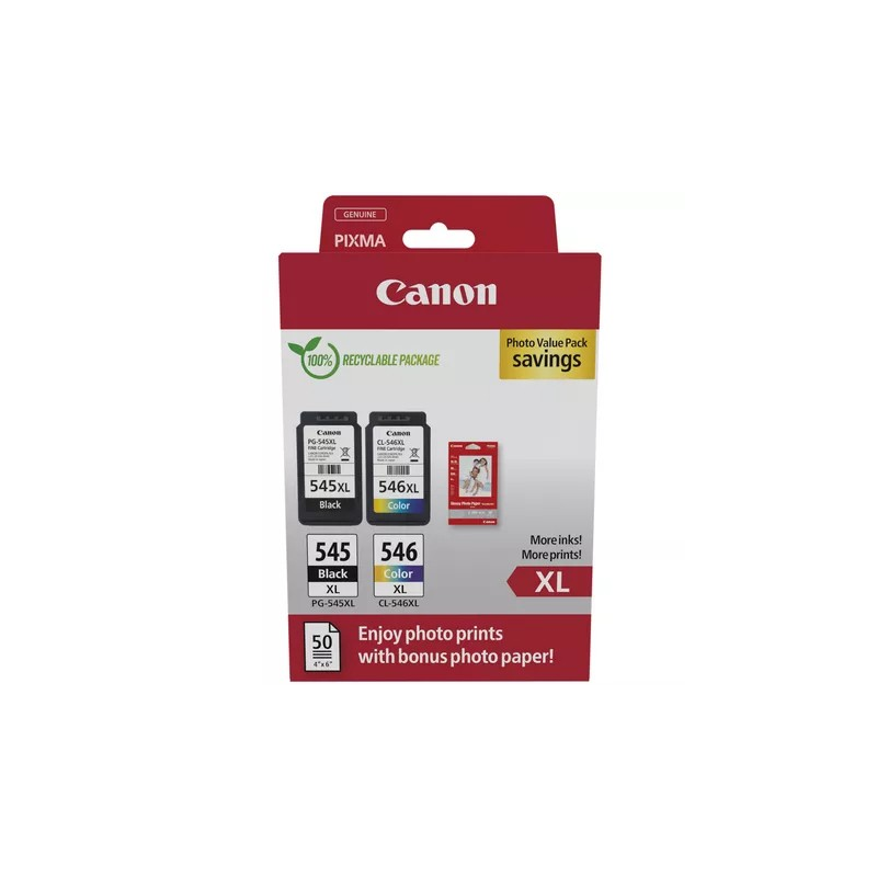 Zestaw tuszy CANON Zestaw tuszy CANON PG-545XL/CL-546XL (8286B011) 8286B011