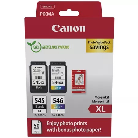 Zestaw tuszy CANON Zestaw tuszy CANON PG-545XL/CL-546XL (8286B011) 8286B011