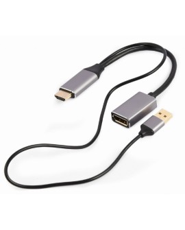 Gembird A-HDMIM-DPF-02 adapter kablowy 0,1 m HDMI Typu A (Standard) DisplayPort Czarny