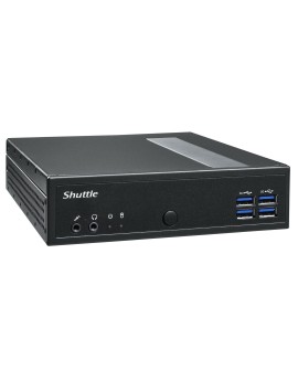 Shuttle DL30N komputer typu barebone Wielkość PC 1.35L Czarny N100