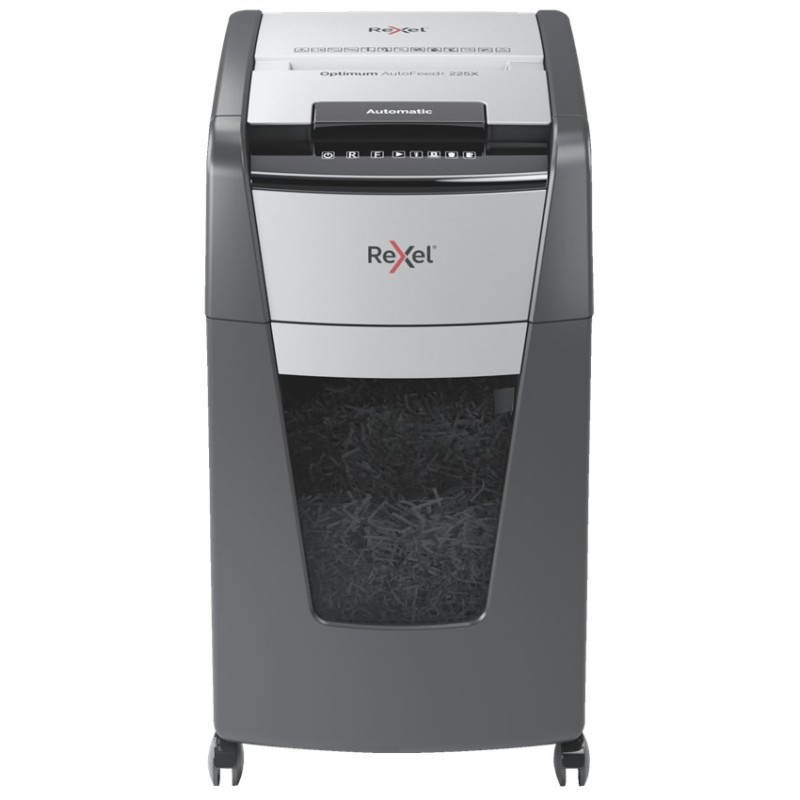 Rexel Niszczarka Optimum AutoFeed+ 225X, (P-4), 225 kartek, 60 l kosz