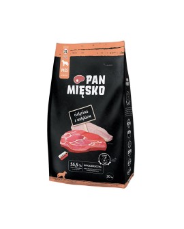 Pan Mięsko Cielęcina z Indykiem dla psa XL 20kg