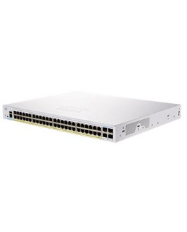 Cisco CBS350-48FP-4X-EU łącza sieciowe Zarządzany L2/L3 Gigabit Ethernet (10/100/1000) Srebrny