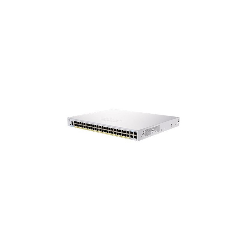 Cisco CBS350-48FP-4X-EU łącza sieciowe Zarządzany L2/L3 Gigabit Ethernet (10/100/1000) Srebrny