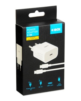 ŁADOWARKA SIECIOWA I-BOX C-39 USB-C PD20W Z KABLEM