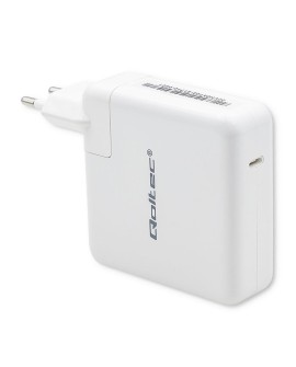 Qoltec Ładowarka sieciowa FAST 96W | 5-20V | 3- 4.7A | USB C PD | Biała