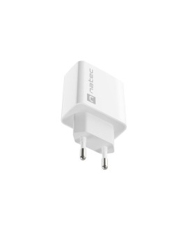 NATEC ŁADOWARKA SIECIOWA RIBERA USB-A + USB-C 20W POWER DELIVERY BIAŁA NUC-2061