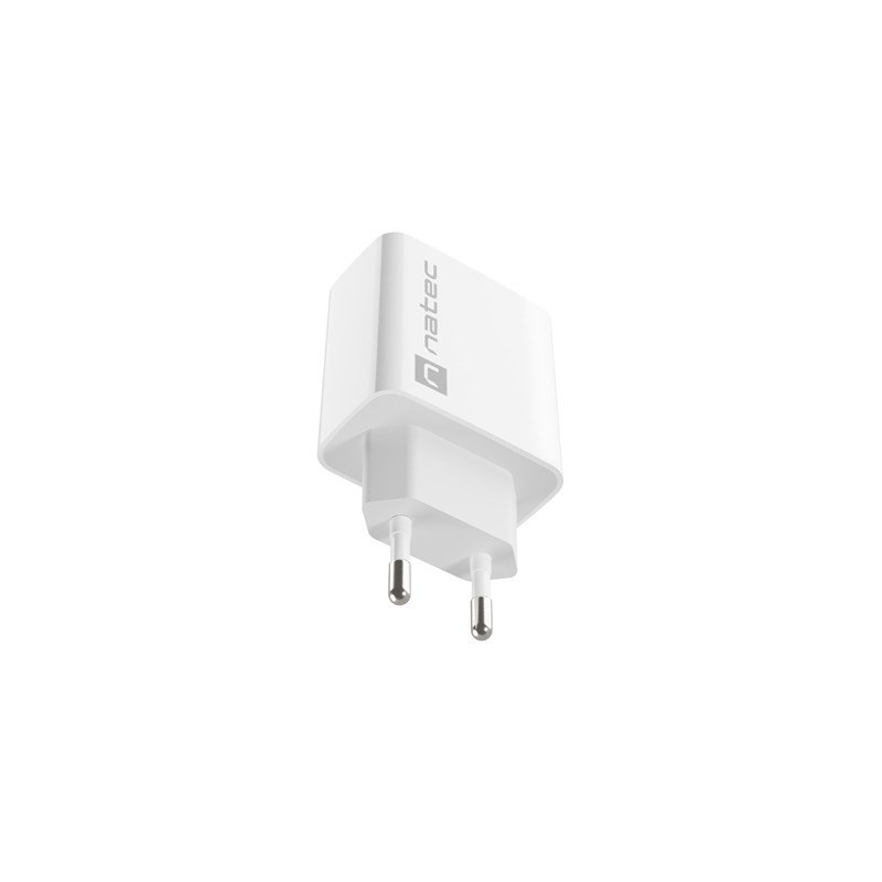 NATEC ŁADOWARKA SIECIOWA RIBERA USB-A + USB-C 20W POWER DELIVERY BIAŁA NUC-2061